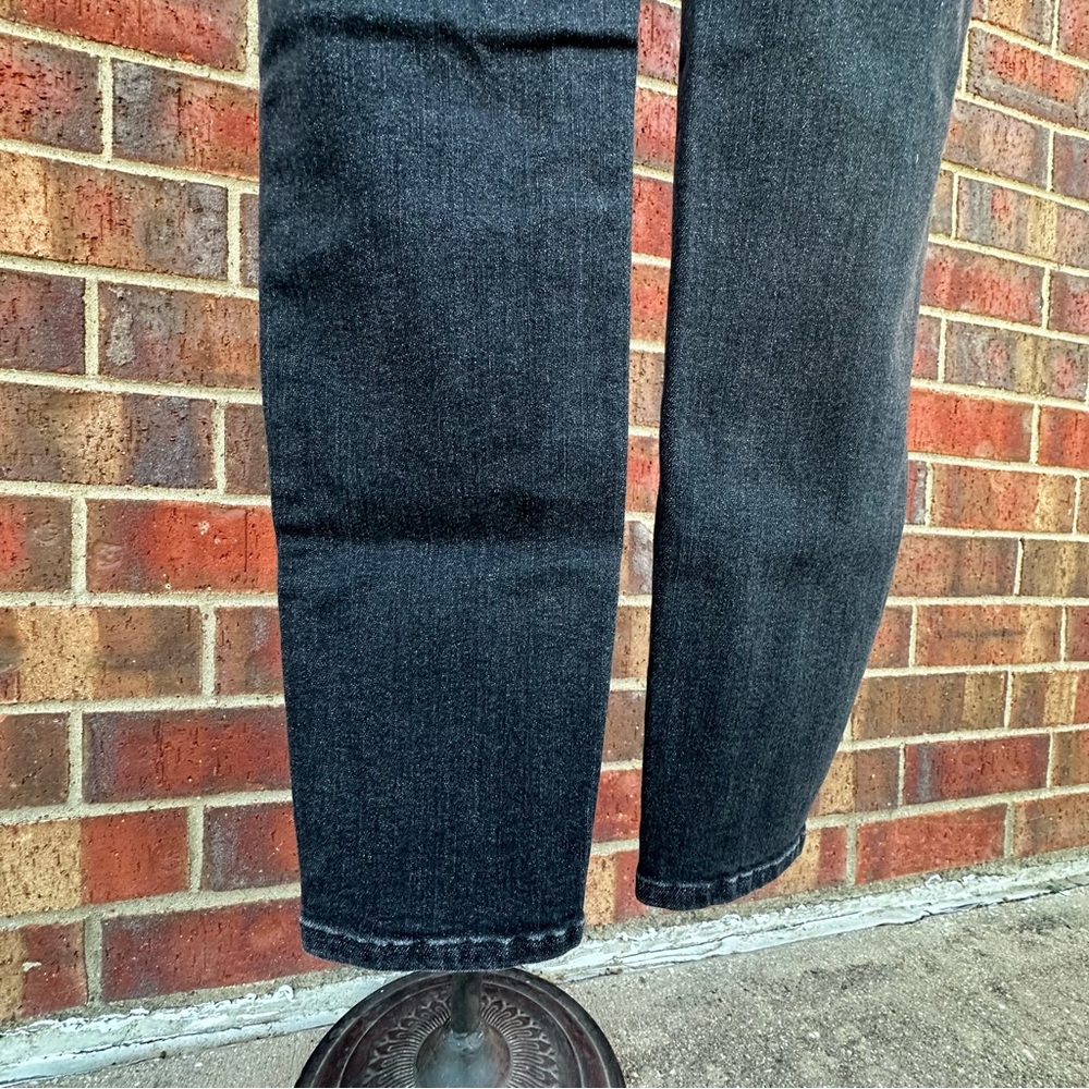 Judy Blue Skinny Fit Fade Black Denim Jean Hi-Waist Hem Stretch Streetwear 7/28 - Picture 14 of 15